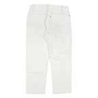 LEVI'S Mens Slim White Jeans Denim W32 L25 Button Cotton Blend Stylish