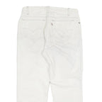 LEVI'S Mens Slim White Jeans Denim W32 L25 Button Cotton Blend Stylish
