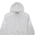 BOSS HUGO BOSS Mens Grey Hoodie M Cotton Blend Full Zip Casual Hooded Sweatshirt