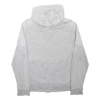 BOSS HUGO BOSS Mens Grey Hoodie M Cotton Blend Full Zip Casual Hooded Sweatshirt