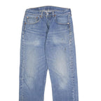 LEVI'S 501 Mens Jeans Blue Regular Straight Denim Medium W32 L31 Classic Button