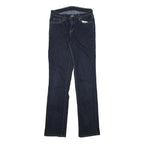 LEVI'S Womens Regular Fit Straight Denim Dark Blue Jeans Cotton Blend W26 L31