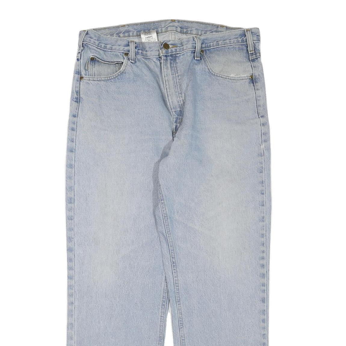 CARHARTT Womens Regular Fit Light Blue Denim Jeans W38 L32 Classic Comfort