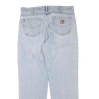 CARHARTT Womens Regular Fit Light Blue Denim Jeans W38 L32 Classic Comfort