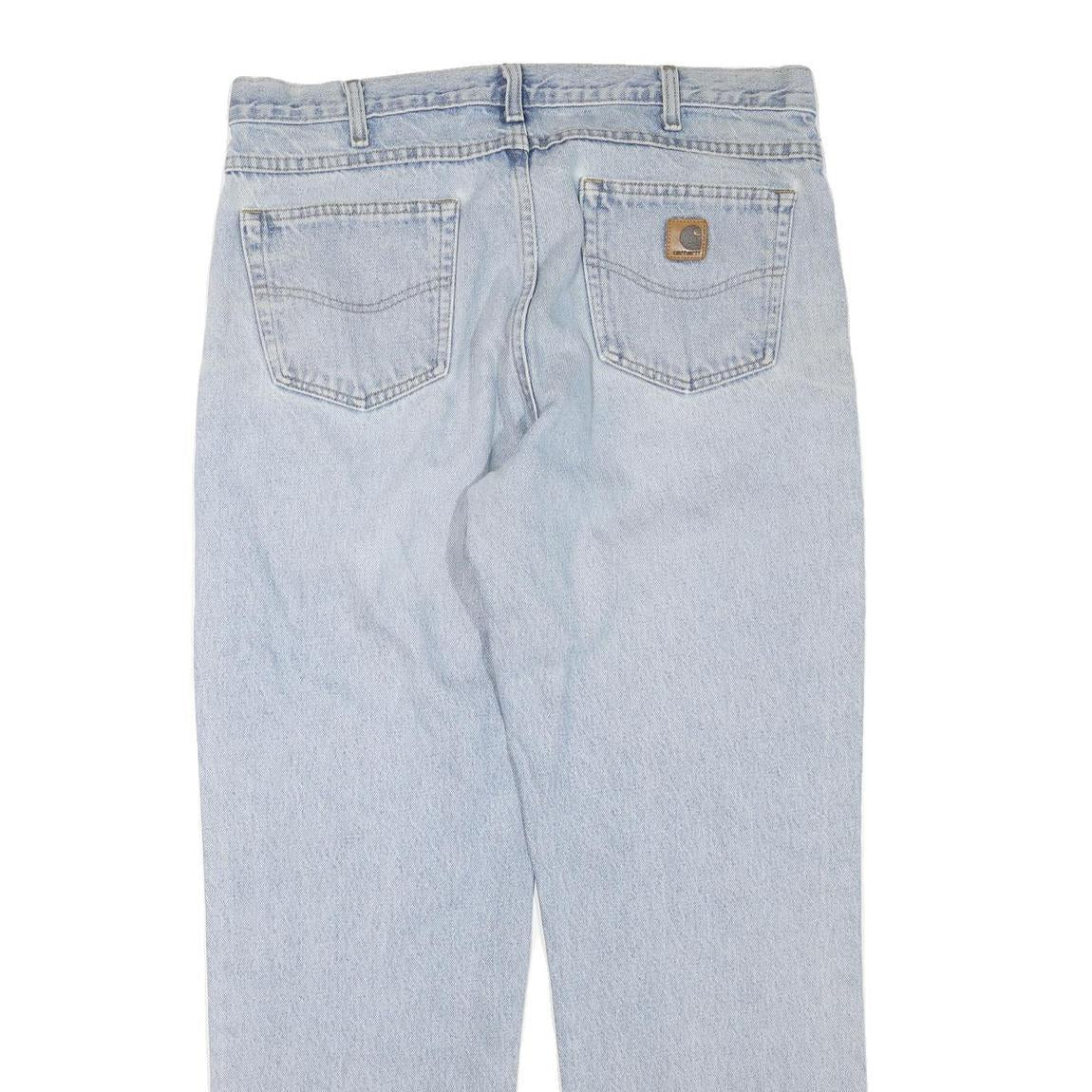 CARHARTT Womens Regular Fit Light Blue Denim Jeans W38 L32 Classic Comfort