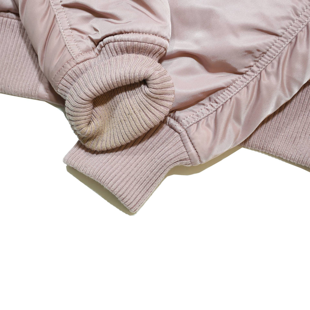 ALPHA INDUSTRIES Womens Pink Bomber Jacket M Nylon Woven Plain Zip Closure