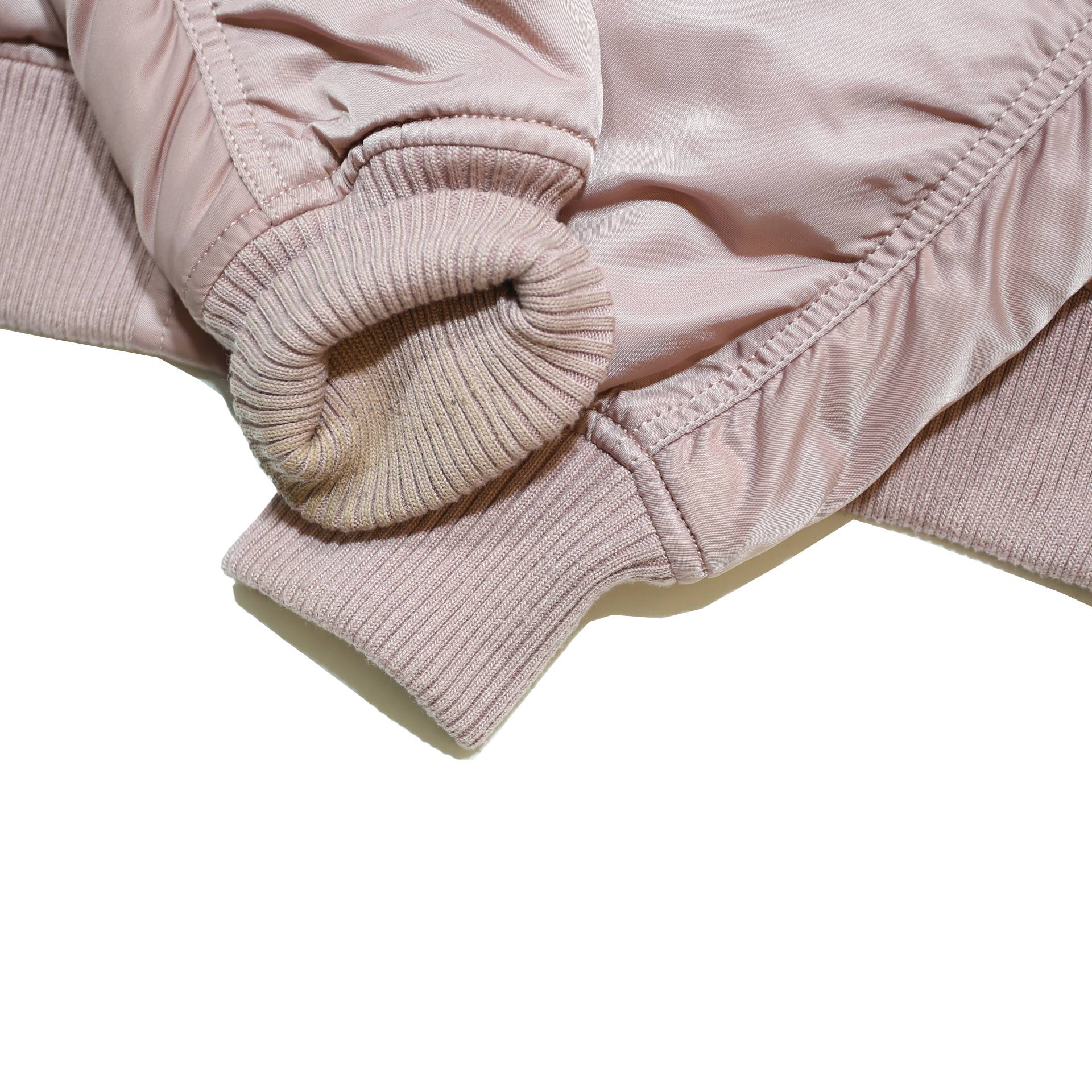 ALPHA INDUSTRIES Womens Pink Bomber Jacket M Nylon Woven Plain Zip Closure