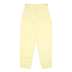 OUT OF AFRICA Womens Cotton Blend Yellow Regular Trousers W26 L30 Casual Comfort