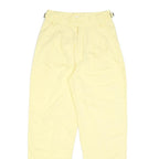 OUT OF AFRICA Womens Cotton Blend Yellow Regular Trousers W26 L30 Casual Comfort