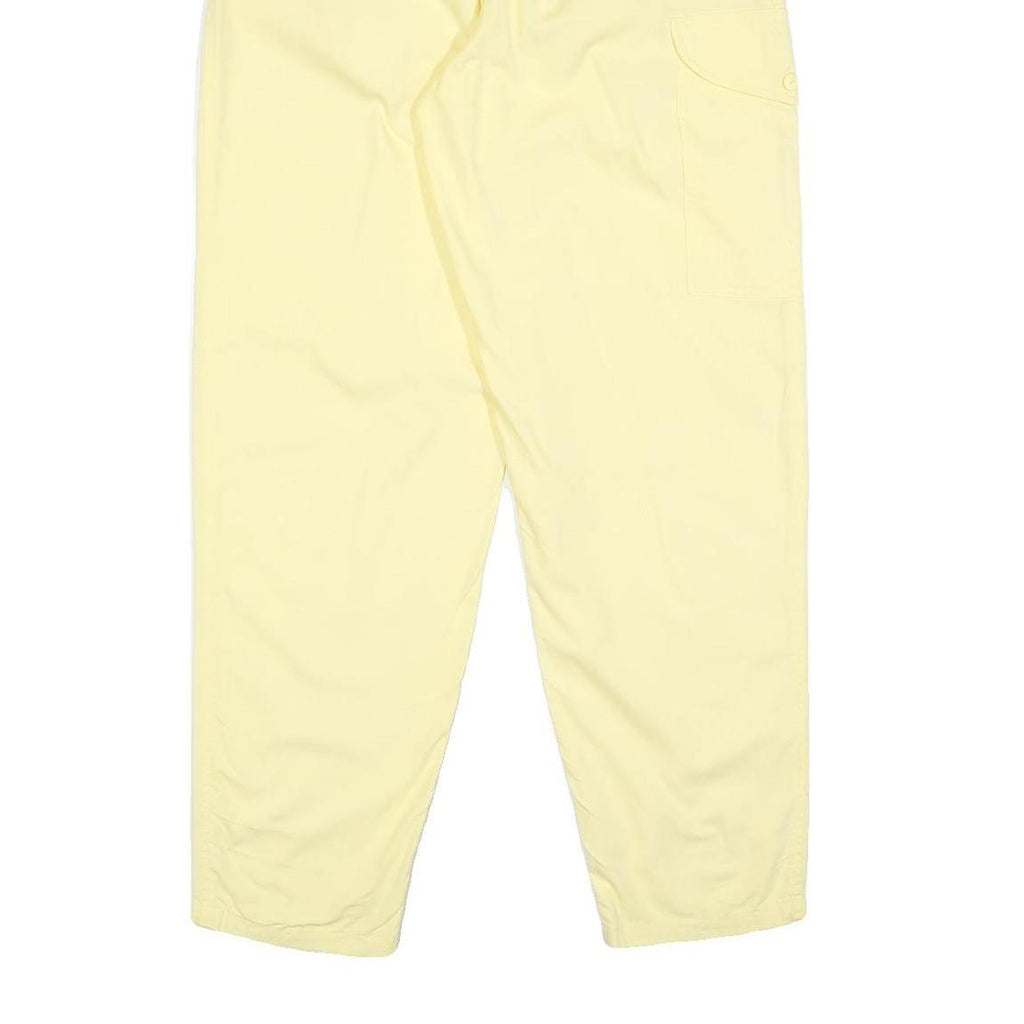 OUT OF AFRICA Womens Cotton Blend Yellow Regular Trousers W26 L30 Casual Comfort