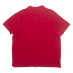 LEVI'S Mens Polo Shirt Red 2XL
