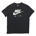 NIKE Mens Black Air Logo Graphic T-Shirt L Short Sleeve Crew Neck Cotton Blend