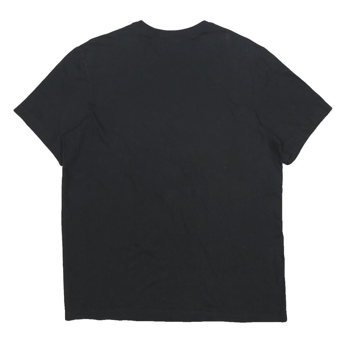 NIKE Mens Black Air Logo Graphic T-Shirt L Short Sleeve Crew Neck Cotton Blend