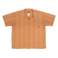 PATAGONIA Mens Orange Stripe Casual Shirt XL Lightweight Polyester Blend