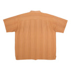 PATAGONIA Mens Orange Stripe Casual Shirt XL Lightweight Polyester Blend