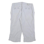 THE NORTH FACE Womens Shorts White Casual Cotton Blend M W30 Button Pockets