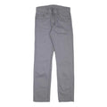 LEE Mens Cotton Blend Grey Regular Straight Trousers W29 L30 Zip Closure Casual