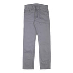 LEE Mens Cotton Blend Grey Regular Straight Trousers W29 L30 Zip Closure Casual