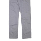 LEE Mens Cotton Blend Grey Regular Straight Trousers W29 L30 Zip Closure Casual