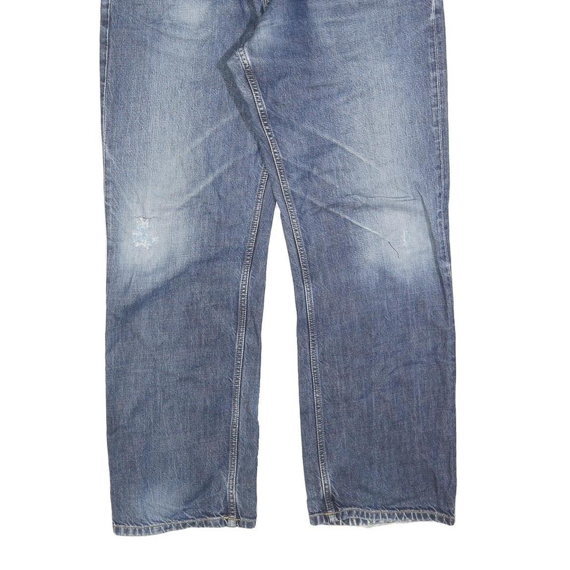 CARHARTT Mens Jeans Blue Relaxed Straight Denim Medium W36 L32 Durable Workwear