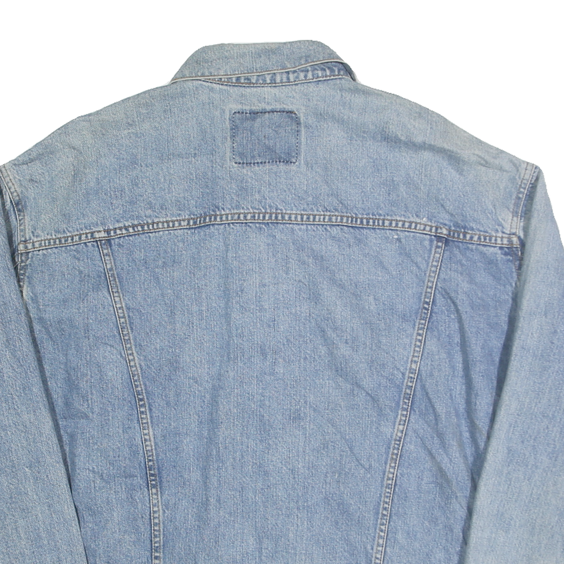 LEVI'S Mens Blue Denim Jacket XL Cotton Classic Button Closure Casual Style