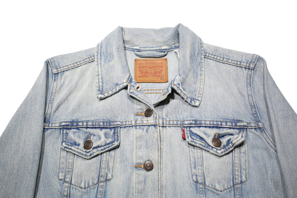 LEVI'S Womens Blue Denim Jacket XL Cotton Classic Button Closure Casual