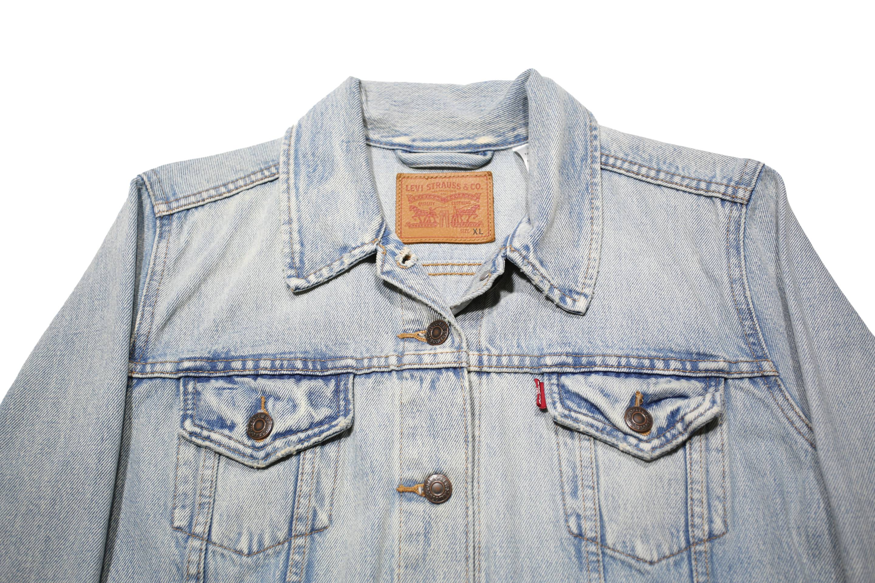 LEVI'S Womens Blue Denim Jacket XL Cotton Classic Button Closure Casual