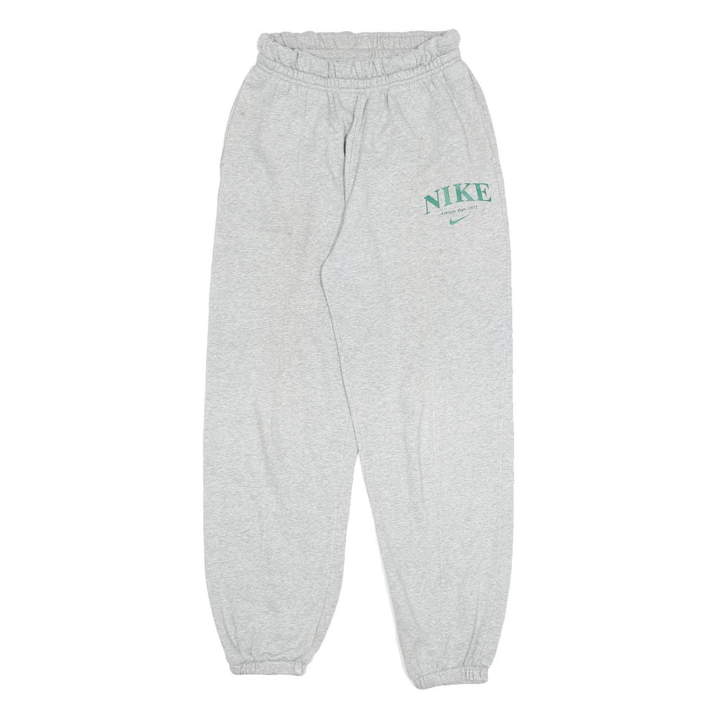 NIKE Womens Joggers Grey S W24 L28 Slim Tapered Cotton Blend Comfortable Casual