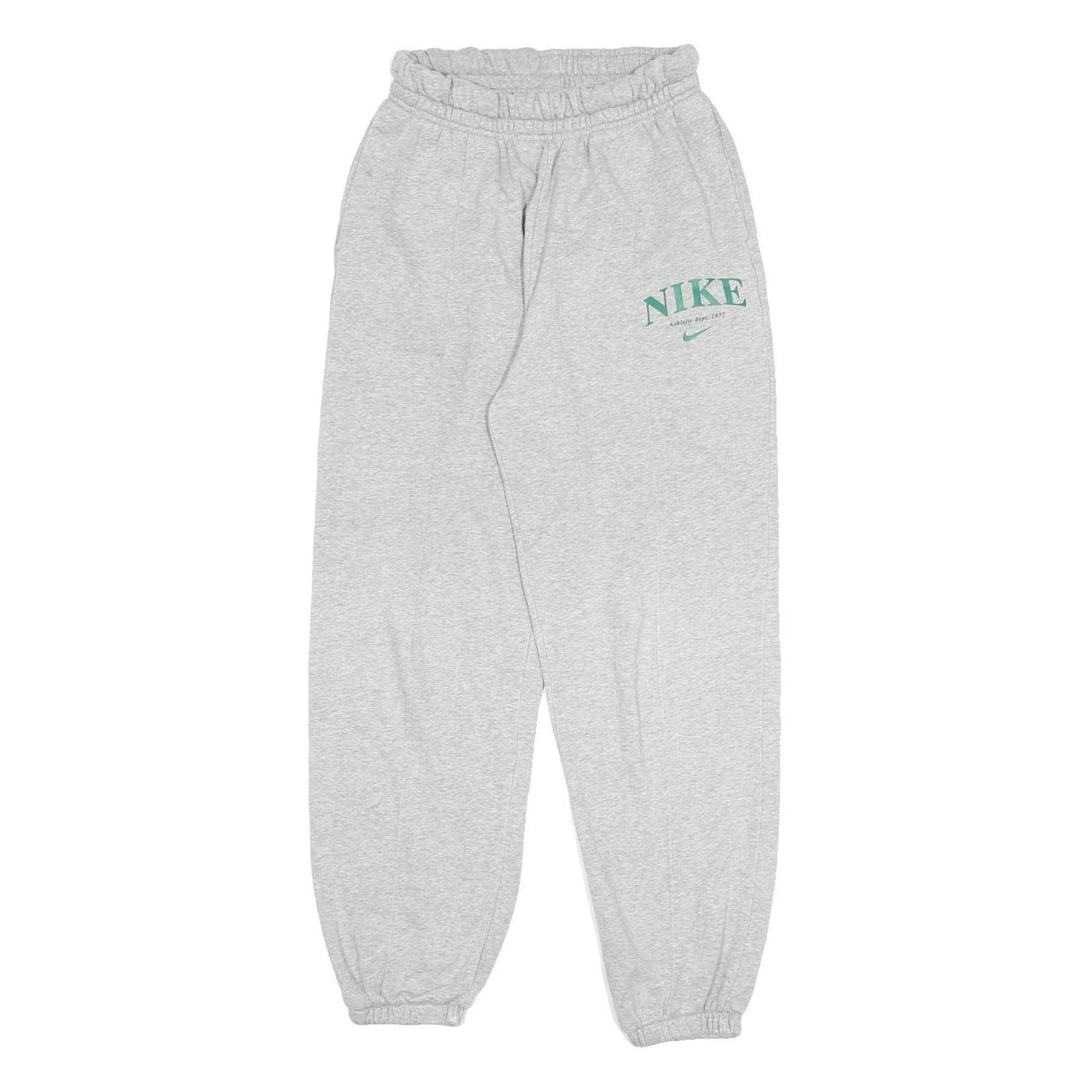 NIKE Womens Joggers Grey S W24 L28 Slim Tapered Cotton Blend Comfortable Casual