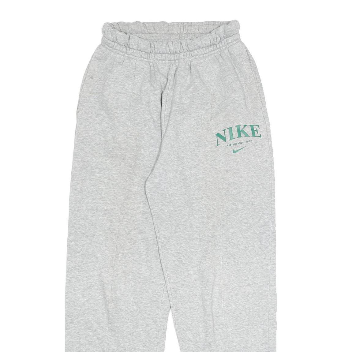 NIKE Womens Joggers Grey S W24 L28 Slim Tapered Cotton Blend Comfortable Casual