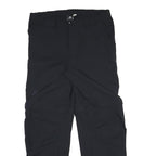 ADIDAS Mens Polyester Blend Black Regular Zip Trousers W36 L31 Casual Comfort