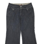 Womens Regular Fit Wide-Leg Denim Cotton Blend Jeans W34 L28 Stylish Comfort