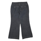 Womens Regular Fit Wide-Leg Denim Cotton Blend Jeans W34 L28 Stylish Comfort