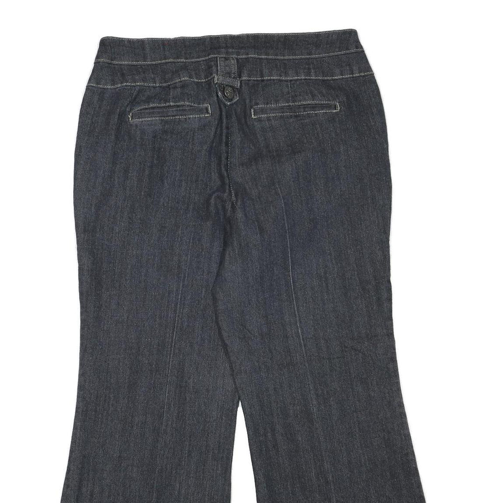 Womens Regular Fit Wide-Leg Denim Cotton Blend Jeans W34 L28 Stylish Comfort