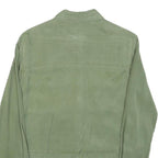 JACK WILLS Womens Green Plain Shirt UK 8 Button Long Sleeve Casual Lightweight