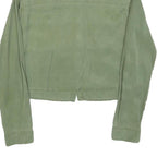 JACK WILLS Womens Green Plain Shirt UK 8 Button Long Sleeve Casual Lightweight