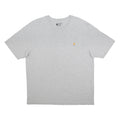 CARHARTT Mens Grey & Light Yellow Pocket T-Shirt L Cotton Blend Crew Neck Short