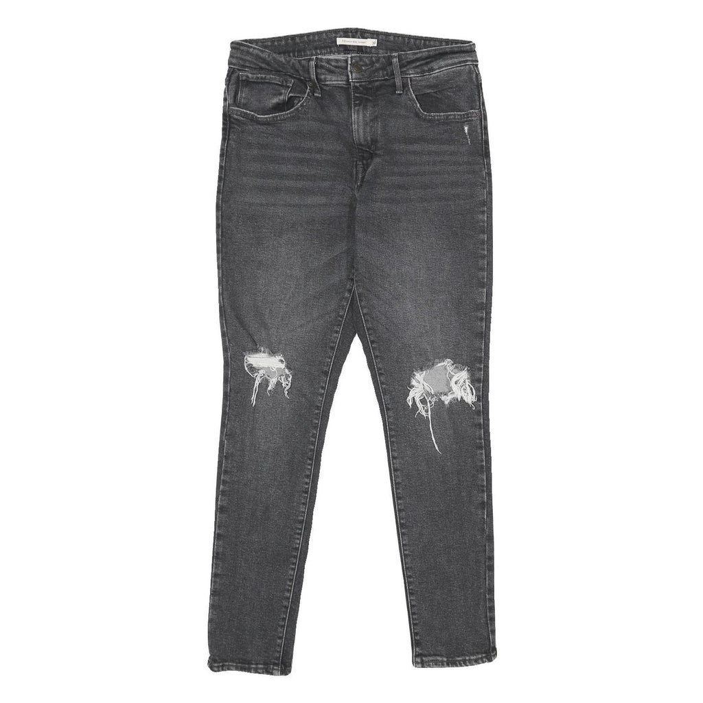 LEVI'S 721 High Rise Skinny Womens Jeans Black Slim Skinny Denim W30 L30