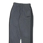 ADIDAS Mens Joggers Grey Black S W26 L30 Cotton Blend Slim Tapered Fit