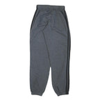 ADIDAS Mens Joggers Grey Black S W26 L30 Cotton Blend Slim Tapered Fit