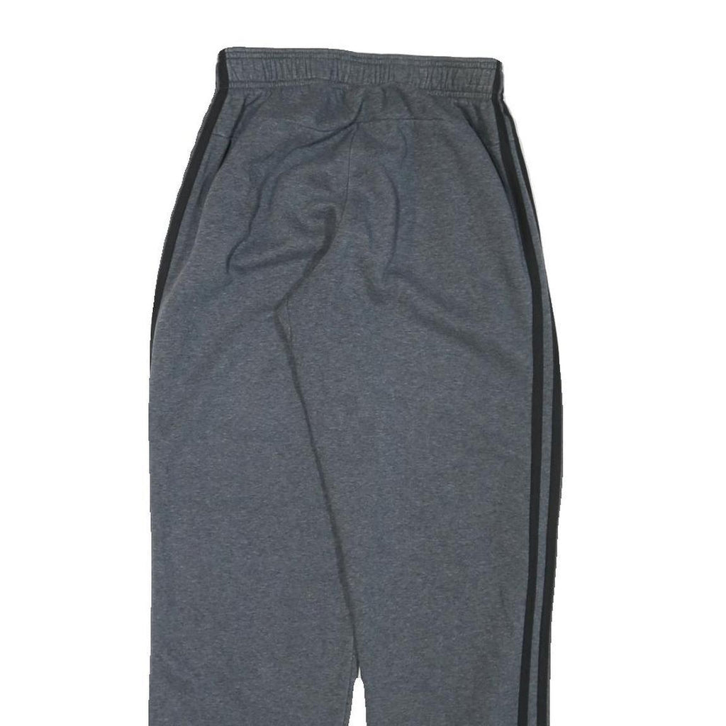ADIDAS Mens Joggers Grey Black S W26 L30 Cotton Blend Slim Tapered Fit
