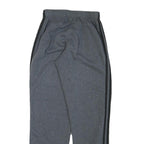 ADIDAS Mens Joggers Grey Black S W26 L30 Cotton Blend Slim Tapered Fit