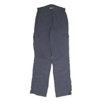 CHERIANO Womens Regular Blue Cargo Trousers W27 L31 Zip Polyester Blend Pockets