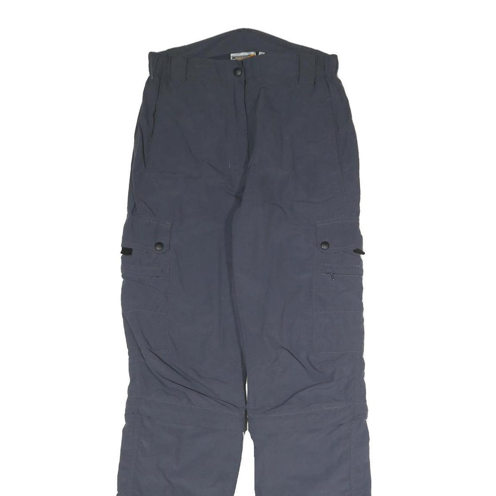 CHERIANO Womens Regular Blue Cargo Trousers W27 L31 Zip Polyester Blend Pockets