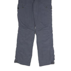 CHERIANO Womens Regular Blue Cargo Trousers W27 L31 Zip Polyester Blend Pockets