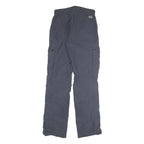 CHERIANO Womens Regular Blue Cargo Trousers W27 L31 Zip Polyester Blend Pockets