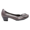 GABOR Court Heels Grey Leather Womens UK 4.5