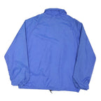IMP PRINT Mens Blue Coach Jacket M Nylon Button Plain Lightweight
