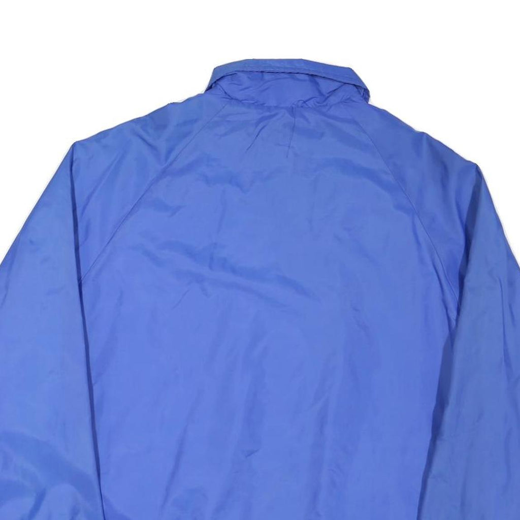 IMP PRINT Mens Blue Coach Jacket M Nylon Button Plain Lightweight