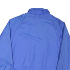IMP PRINT Mens Blue Coach Jacket M Nylon Button Plain Lightweight